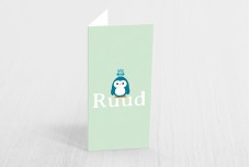 Pinguin met uiltje groen Pinguin met uiltje groen